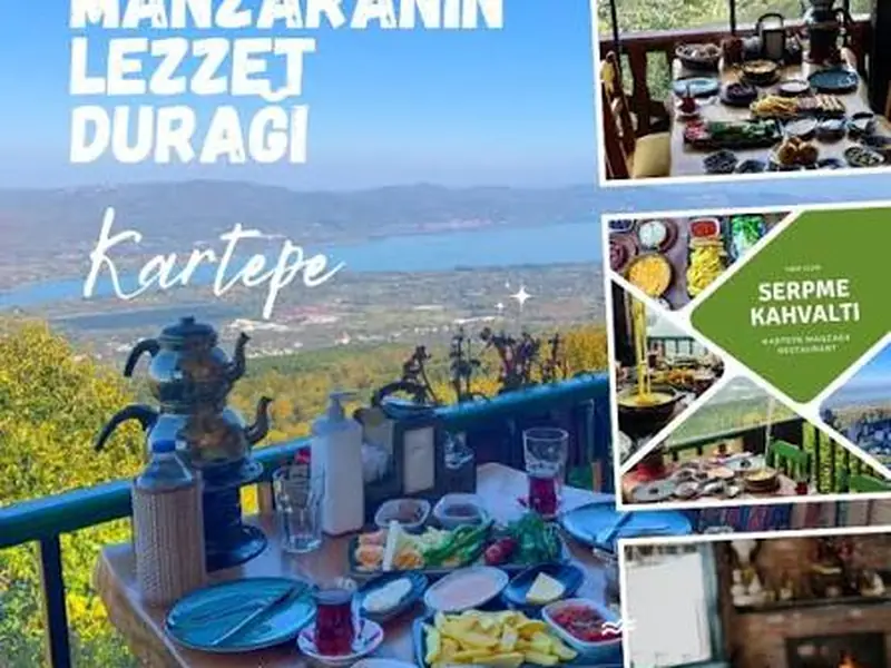 Kartepe'de kar manzaralı bir restoranda sıcak yemek servisi. Kartepe Yemek Yenecek Yerler