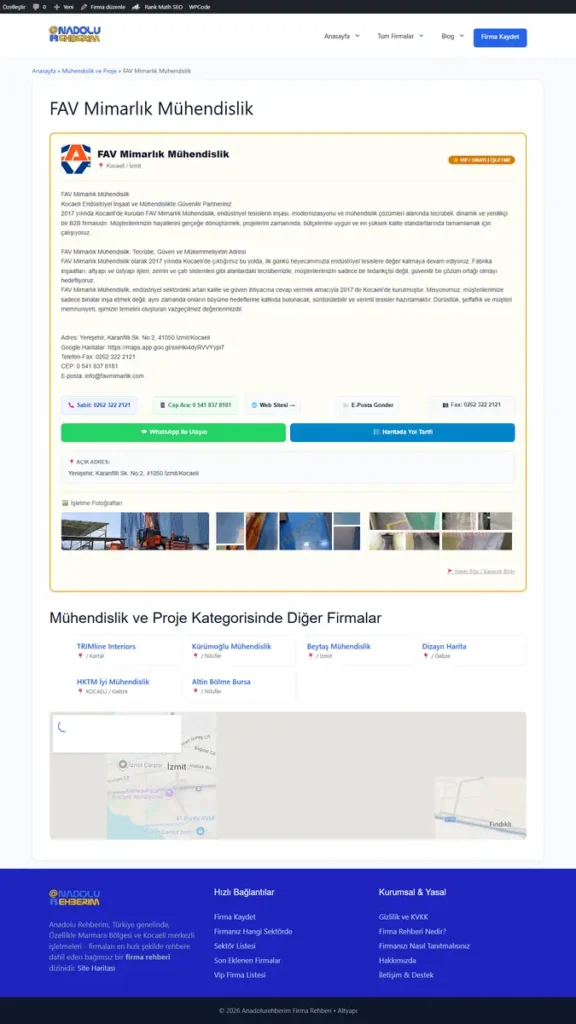 Firma Profili Güncelleme Rehberi: Telefon, Adres ve Konum Düzenleme 6 Firma Profili Güncelleme Rehberi